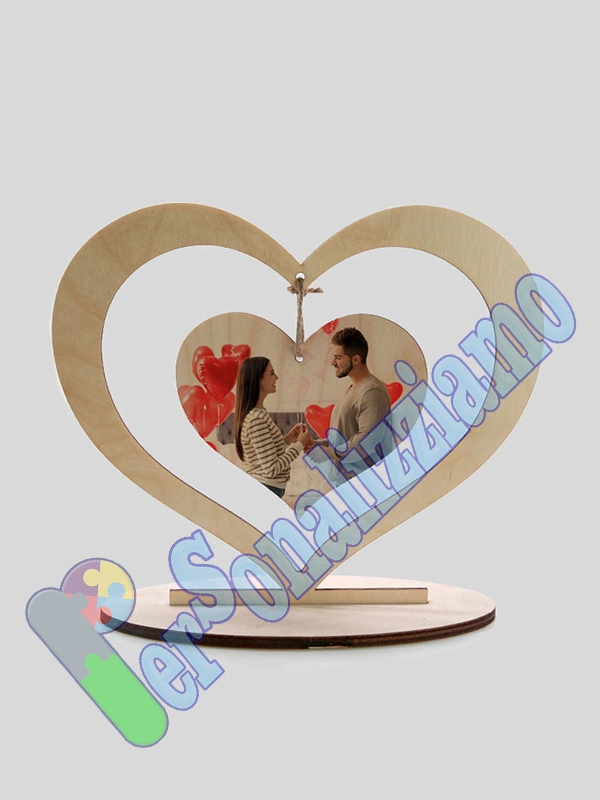 Cornice cuore legno di betulla